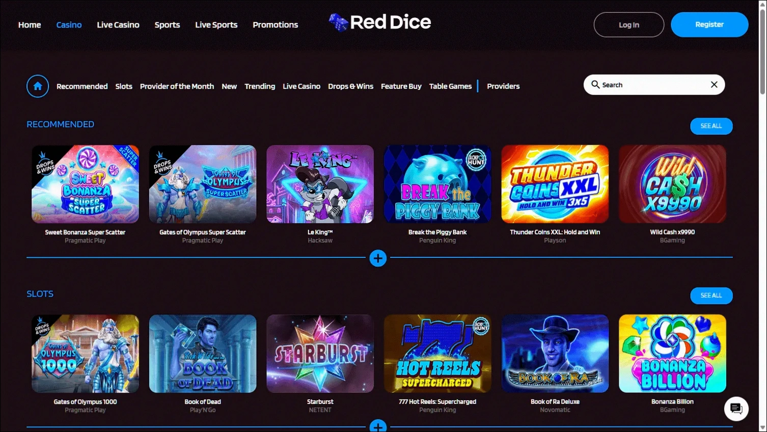 Red dice Casino Tot €1000 + 200 Gratis Spins Welkomstbonus
